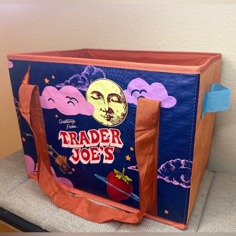 Trader Joe's Stand-Up Collapsible Grocery Tote Bag - Picture 2 of 15